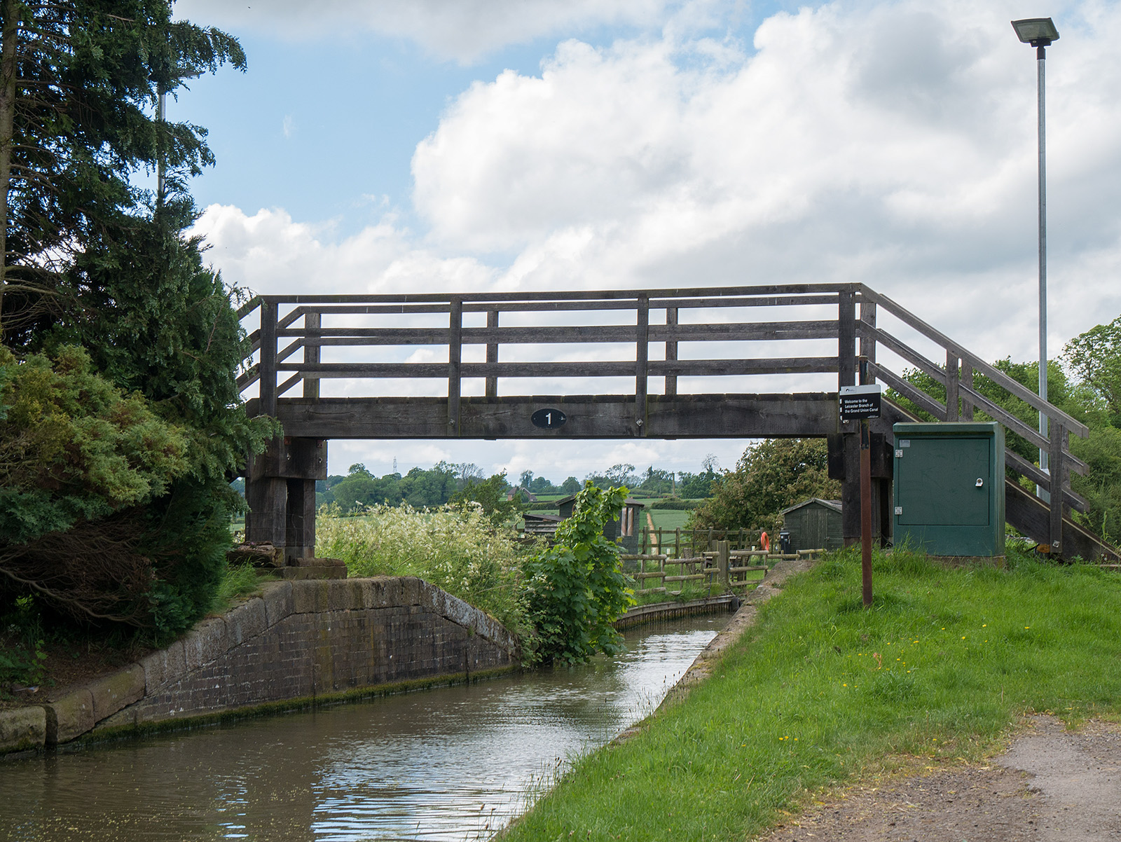 No, not bridge 1 on the Grand Union Canal, but the first bridge on the Leicester canal