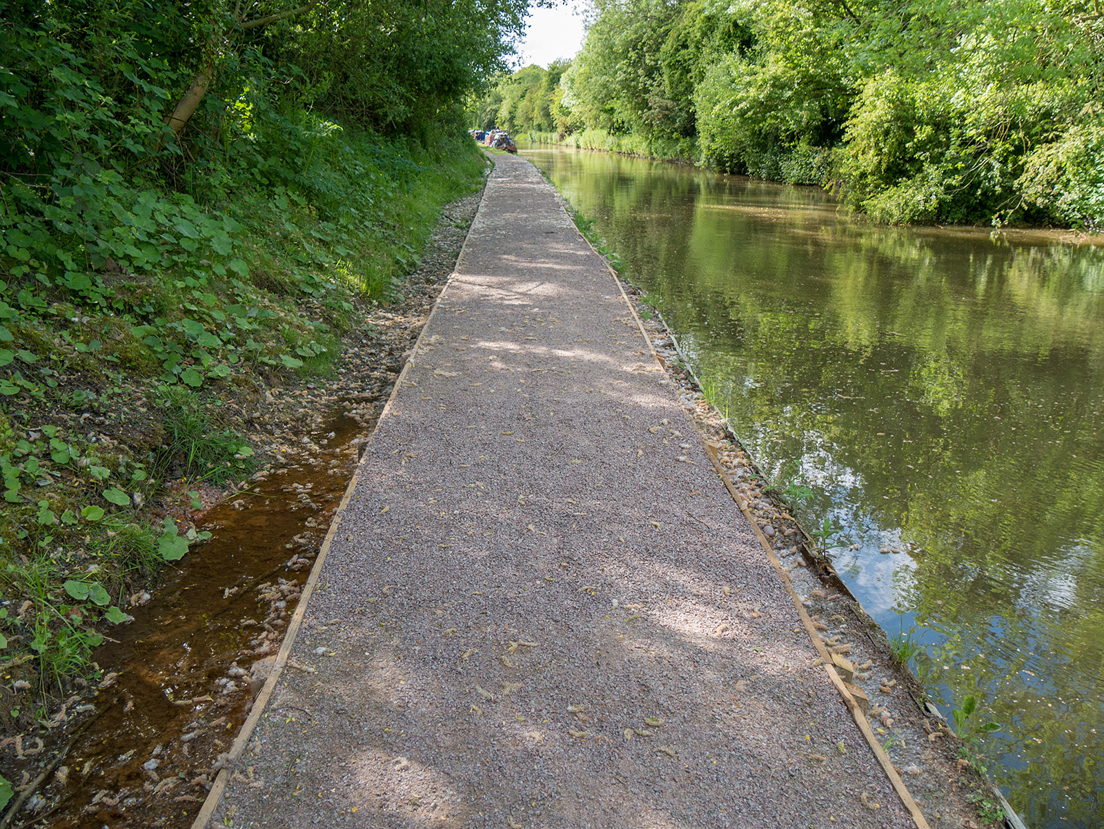 Path improvements due to some local flooding from rivulets